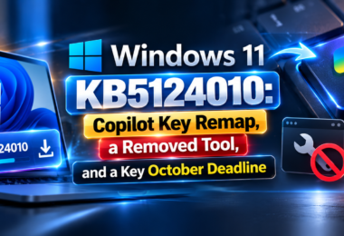 Windows 11 KB5124010: Copilot Key Remap, a Removed Tool, and a Key October Deadline