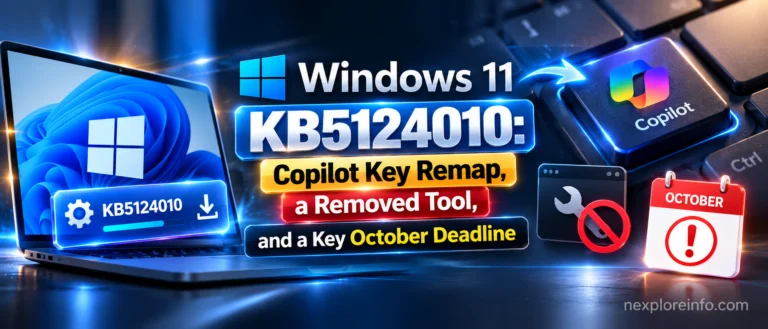 Windows 11 KB5124010: Copilot Key Remap, a Removed Tool, and a Key October Deadline