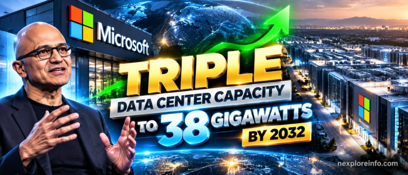 Microsoft Plans to Triple Its Data Center Capacity to 38 Gigawatts by 2032