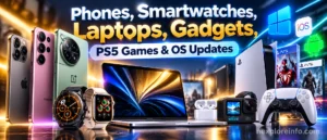 Phones, Smartwatches, Laptops, Gadgets, PS5 Games & OS Updates