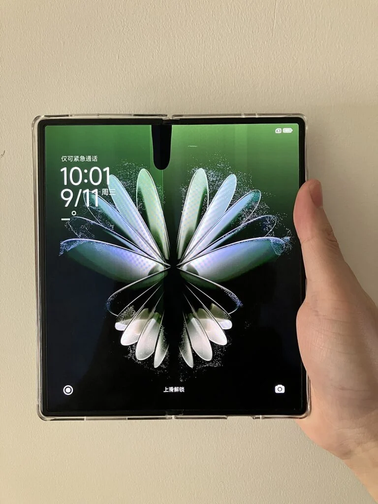 Xiaomi foldable phone unfolded Xiaomi foldable phone unfolded