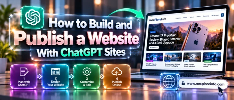 How to Build and Publish a Website With ChatGPT Sites