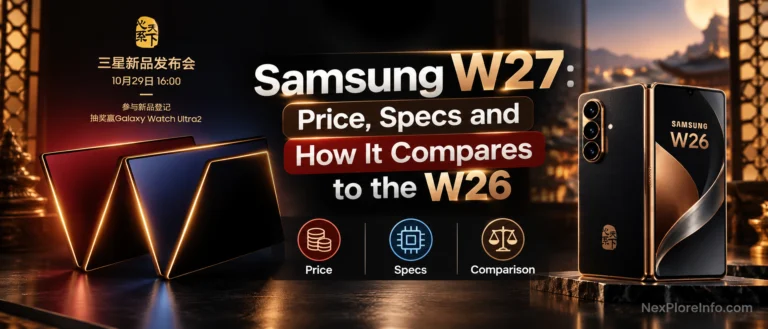 Samsung W27 Launches in China: Price, Specs and How It Compares to the W26