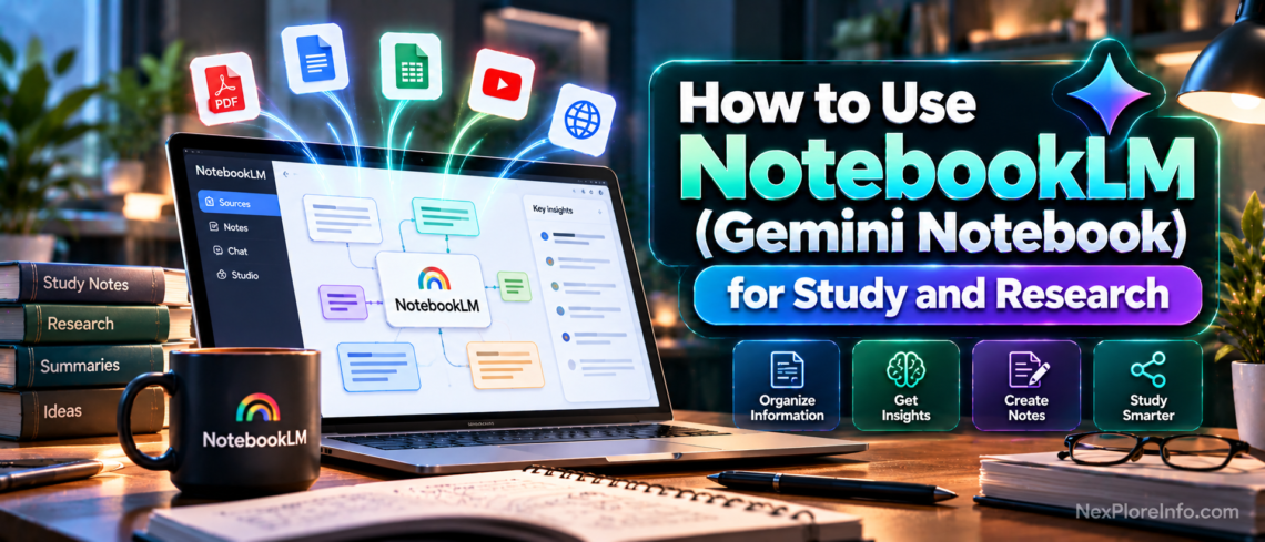 How to Use NotebookLM (Gemini Notebook) for Study and Research