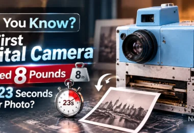 First Digital Camera (1975): Kodak’s 8-Pound Camera Took 23 Seconds Per Photo