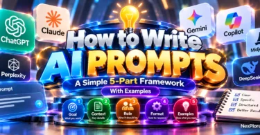 How to Write AI Prompts: A Simple 5-Part Framework With Examples
