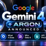Google Gemini 4 Argon Announced: What It Does, Who Gets It and API Pricing