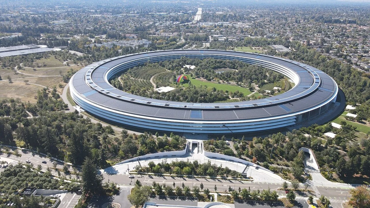 Apple Park, the Apple headquarters campus in Cupertino, California
