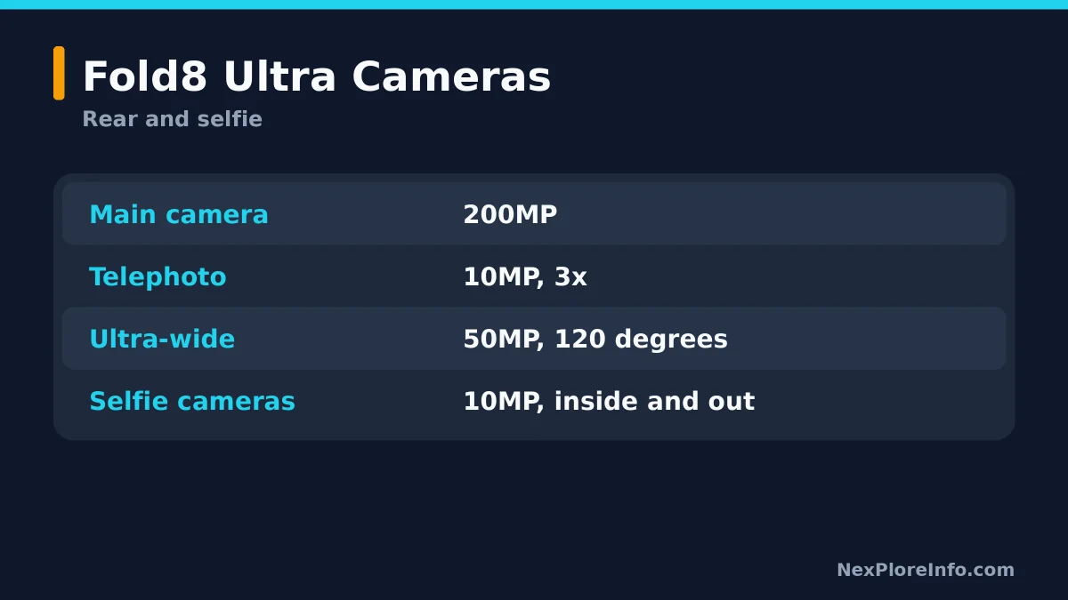 Galaxy Z Fold8 Ultra camera system