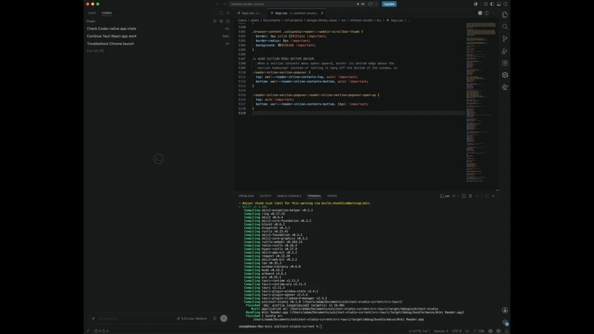 OpenAI Codex extension in VS Code