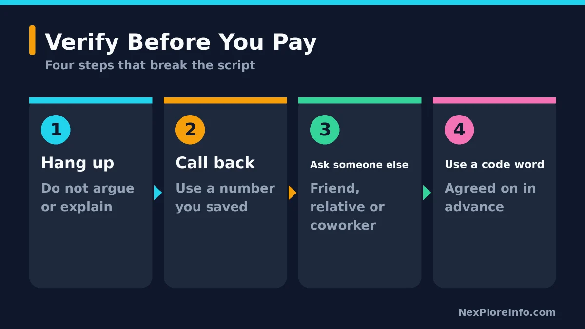 Four steps to verify a suspicious call and avoid AI deepfake scams